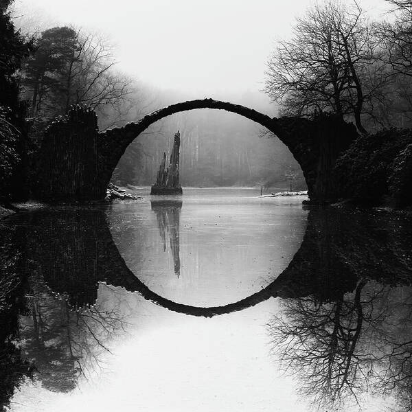 Circle Art Print featuring the photograph Devil's Bridge by Mike Kreiten