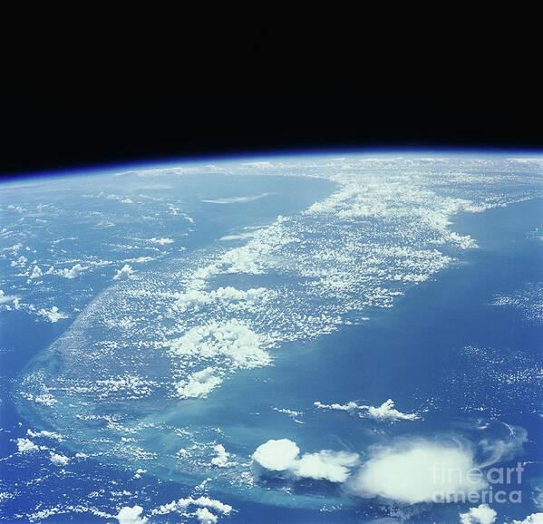 Research Art Print featuring the photograph Earths Atmosphere From Spacecraft by Bettmann