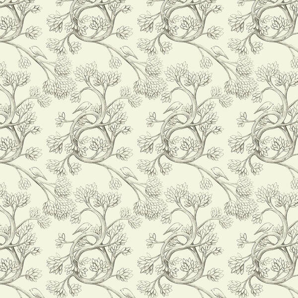 Endpapers From Our Picture Book The Night Gardener (simon & Schuster). Art Print featuring the drawing Endpapers by Eric Fan