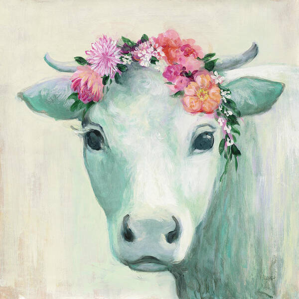 Animals Art Print featuring the painting Festival Girl II by Julia Purinton