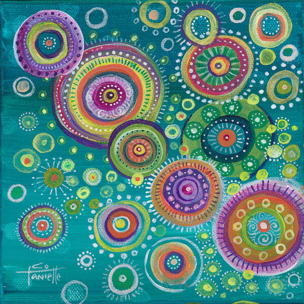 Full Circle Art Print featuring the painting Full Circle by Tanielle Childers