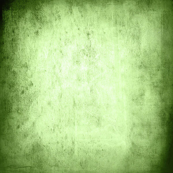 Aging Process Art Print featuring the photograph Green Grungy Wall Texture by Hudiemm