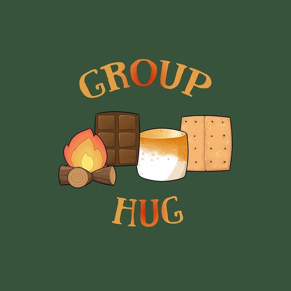 Group Hug Art Print featuring the digital art Group Hug by Heather Applegate