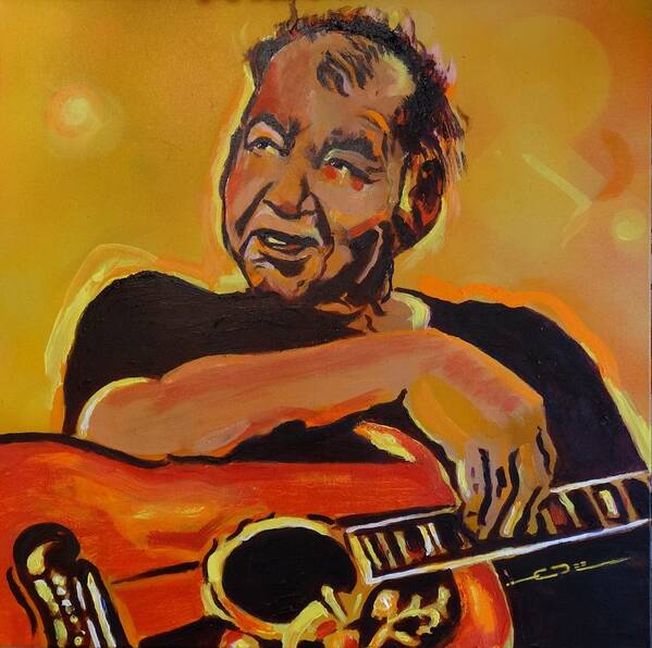 John Prine Art Print featuring the painting His Pumpkin's Little Daddy by Eric Dee