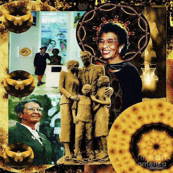 Juneteenth Art Print featuring the mixed media Historic Triumph of Dr. Abigail Jordan by Aberjhani