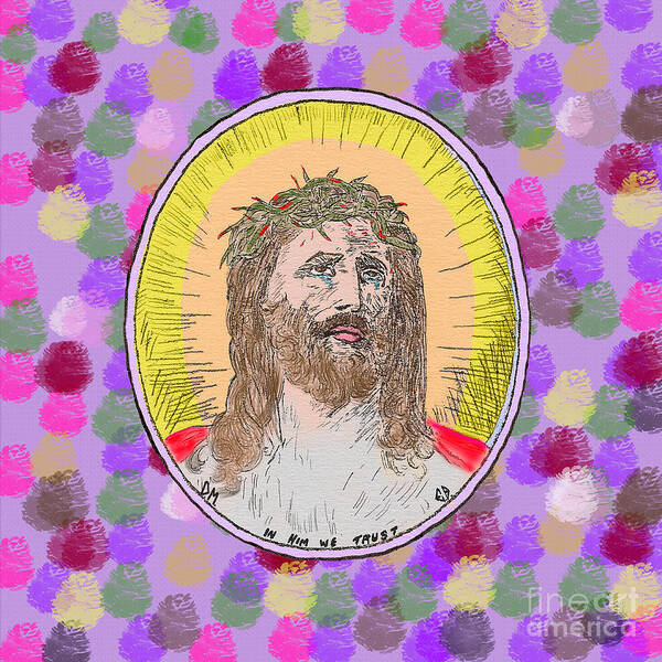 Jesus Art Print featuring the painting Jesus Maranatha by Donna L Munro