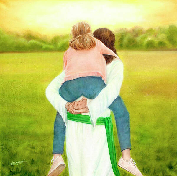 Christian Art Art Print featuring the painting Let Me Carry You by Jeanette Sthamann