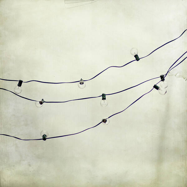 Hanging Art Print featuring the photograph Lights Strung Up by Laura Ruth