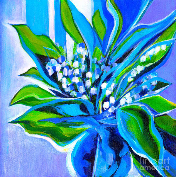 Lily If The Valley Art Print featuring the painting Lily Of The Valley by Tanya Filichkin