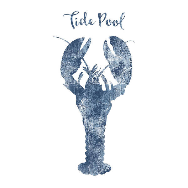 Lobster Tide Pool Art Print featuring the digital art Lobster Tide Pool by Tina Lavoie