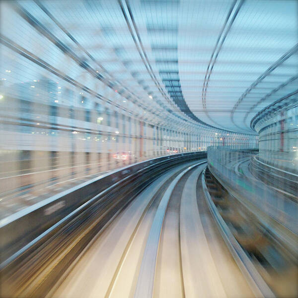 Tranquility Art Print featuring the photograph Long Exposure Shot From A Moving Train by Celine Ramoni Lee