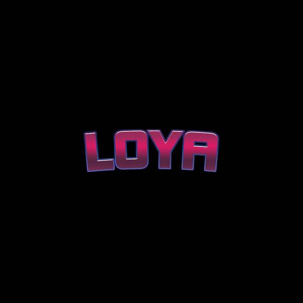 Loya Art Print featuring the digital art Loya #Loya by TintoDesigns