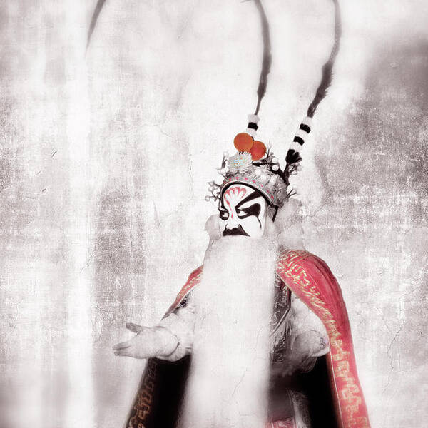People Art Print featuring the photograph Male Chinese Opera Singer by Grant Faint