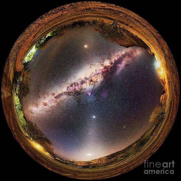 Milky Way Art Print featuring the photograph Milky Way And Zodiacal Light by Juan Carlos Casado (starryearth.com)/science Photo Library