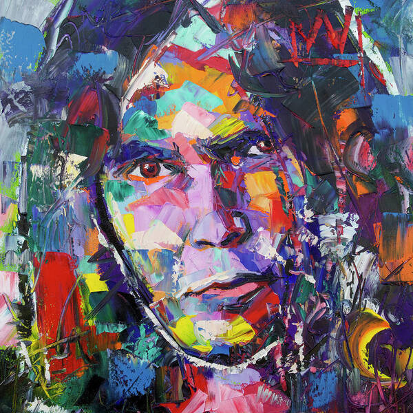 Neil Young Art Print featuring the painting Neil Young by Richard Day