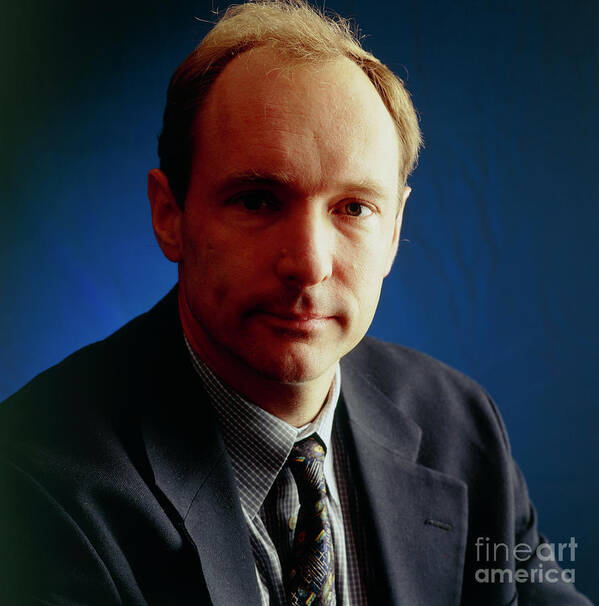 Berners-lee Art Print featuring the photograph Portrait Of Tim Berners-lee by Sam Ogden/science Photo Library