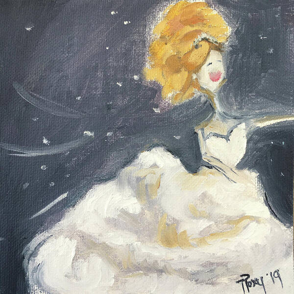 Bride Art Print featuring the painting Radiant by Roxy Rich
