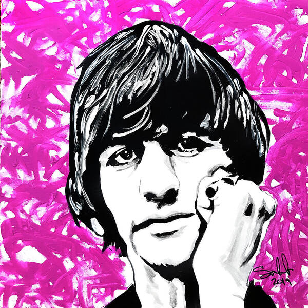 Ringo Starr Art Print featuring the painting Ringo by Sergio Gutierrez