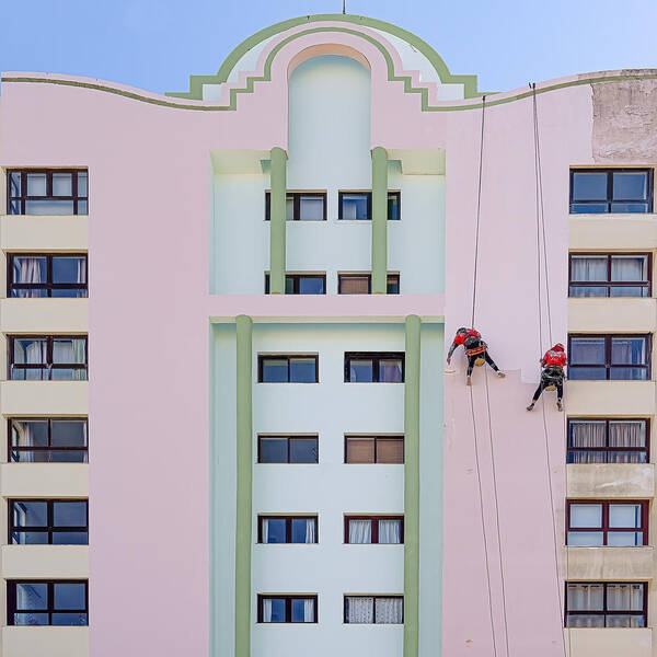 Risky Art Print featuring the photograph Risky Job by Ina Tnzer