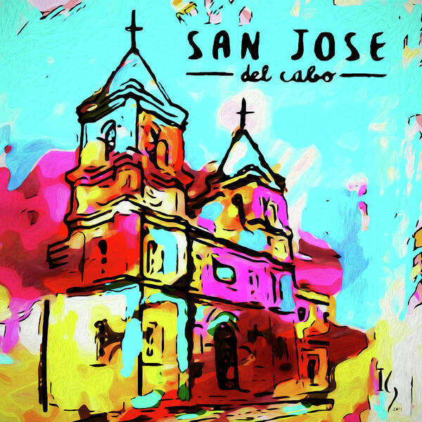 San Jose Del Cabo Art Print featuring the painting San Jose Del Cabo by Ivan Guaderrama