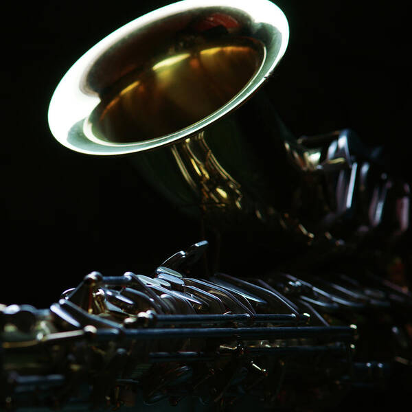 Music Art Print featuring the photograph Saxaphone by Photography By Spencer Bowman