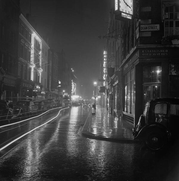 1950-1959 Art Print featuring the photograph Soho By Night by Bips