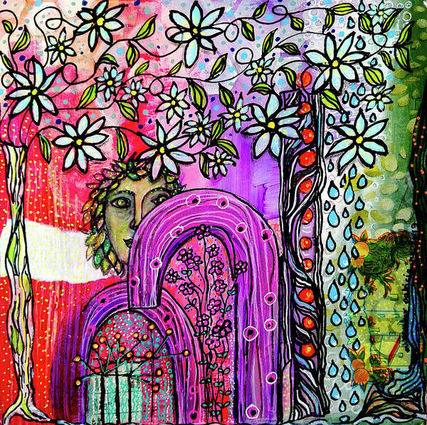 Spring Art Print featuring the mixed media Something about Spring by Mimulux Patricia No
