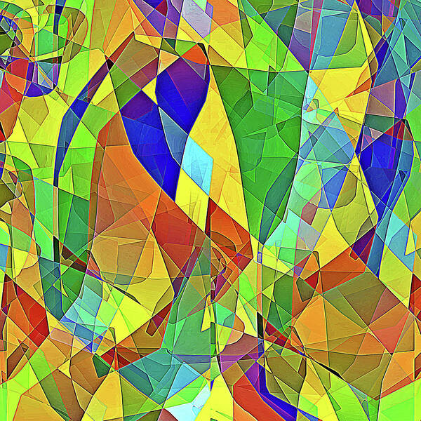 Strained Glass Art Print featuring the digital art Strained Glass by David Manlove