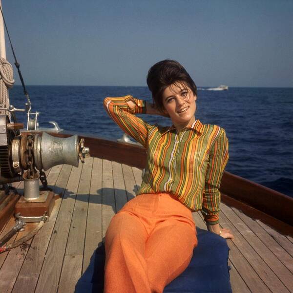 Nautical Vessel Art Print featuring the photograph The Singer Sheila On Vacation 1967 by Keystone-france