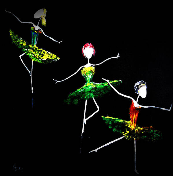 Dance Art Print featuring the painting Inspired To Dance by Gary Smith