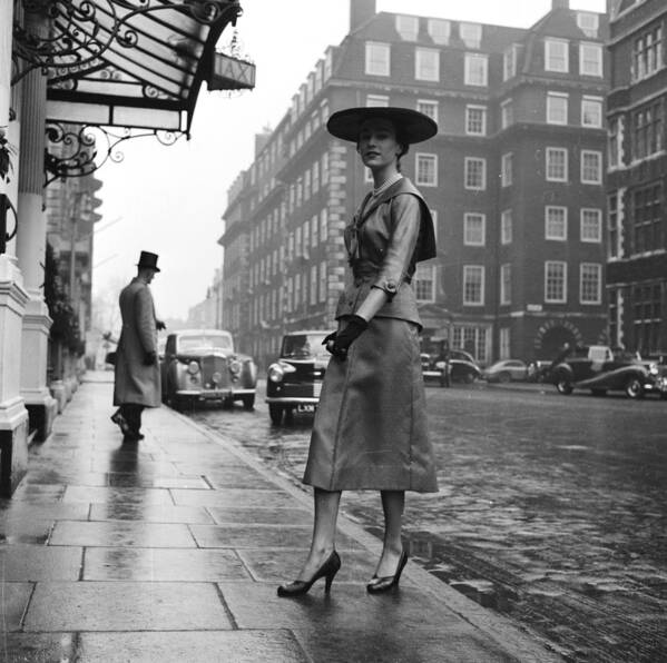 1950-1959 Art Print featuring the photograph Town Fashion by John Chillingworth