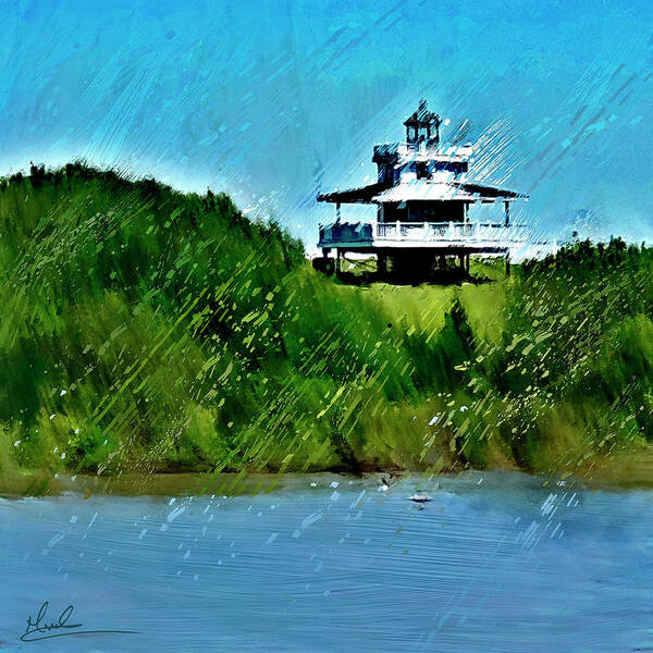 Lighthouse Art Print featuring the photograph Ye Old Lighthouse by GW Mireles