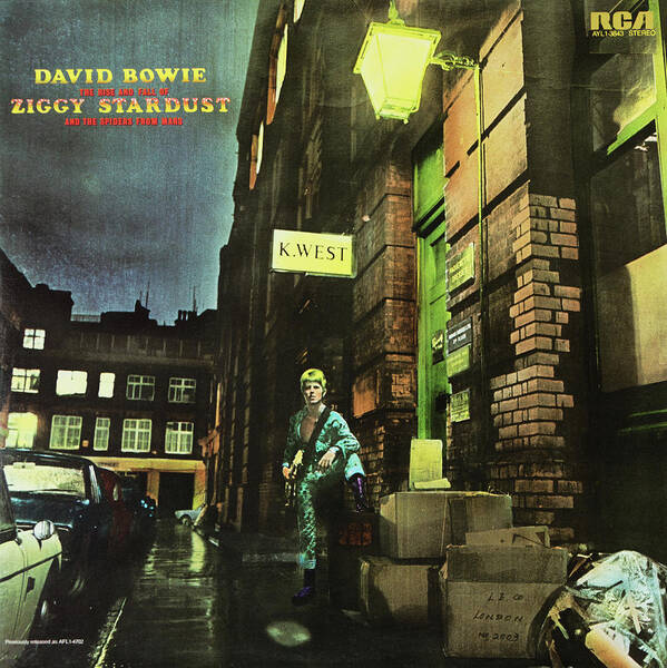 Ziggy Stardust Art Print featuring the mixed media Ziggy Stardust by Robert VanDerWal