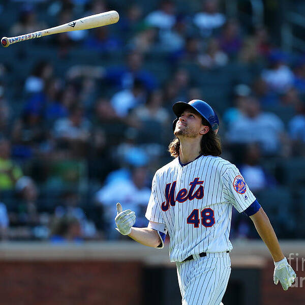Jacob Degrom Art Print featuring the photograph Jacob Degrom #1 by Mike Stobe