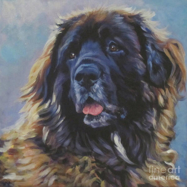 Leonberger Art Print featuring the painting Leonberger #1 by Lee Ann Shepard