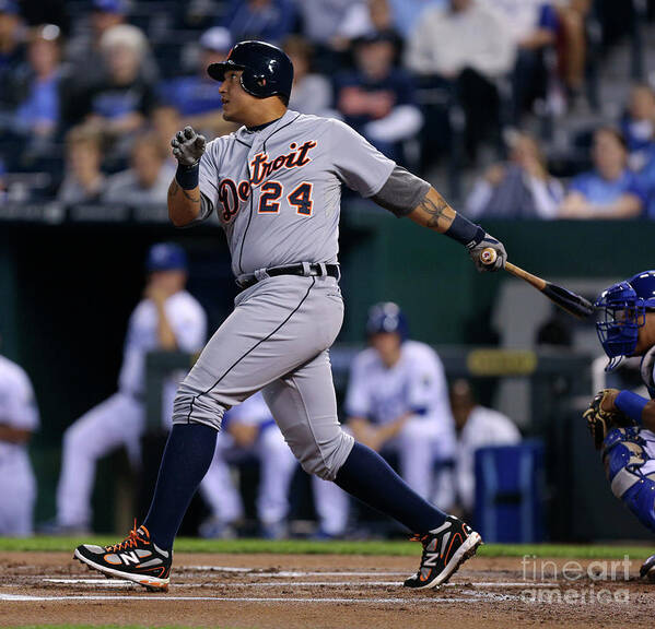 American League Baseball Art Print featuring the photograph Miguel Cabrera by Ed Zurga
