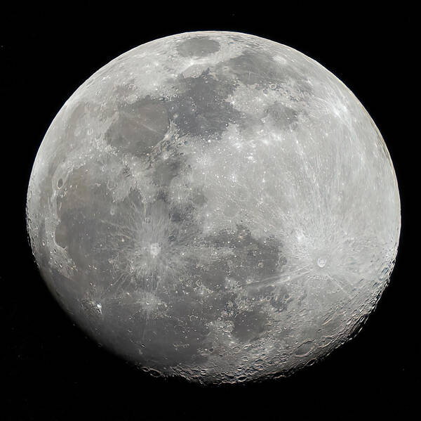  Art Print featuring the photograph Waxing Moon #1 by Al Judge
