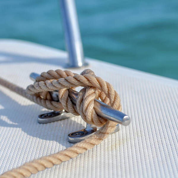 Boating Art Print featuring the photograph Anchor Line #2 by Laura Fasulo
