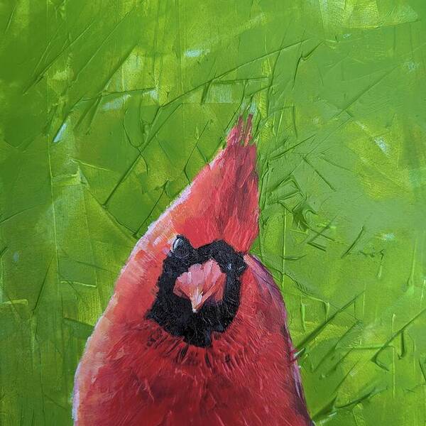  Art Print featuring the painting Cardinal #4 by Lisa Dionne
