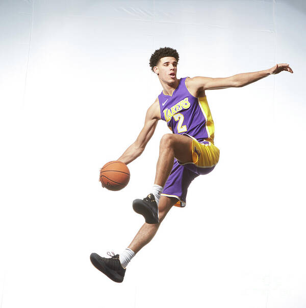 Nba Pro Basketball Art Print featuring the photograph Lonzo Ball by Nathaniel S. Butler