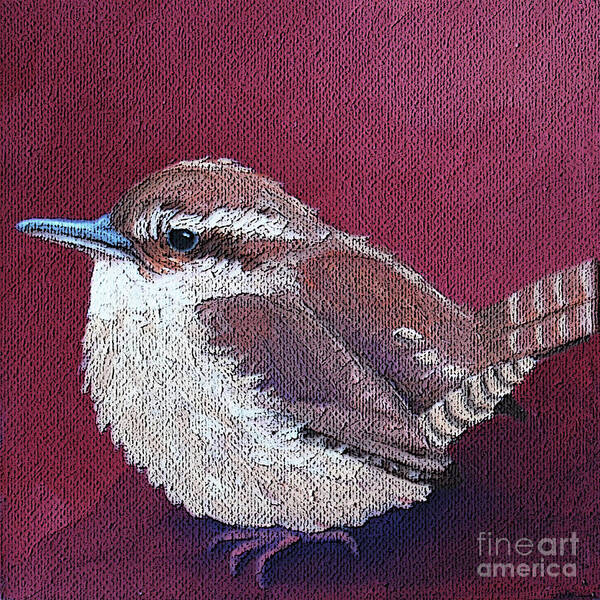 Bird Art Print featuring the painting 23 Wren by Victoria Page