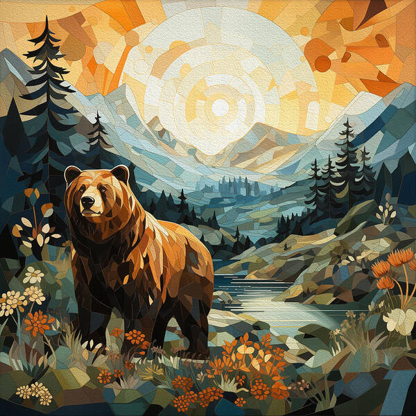 Brown Bear Art Print featuring the photograph A Brown Bears Dream by Scott Slone