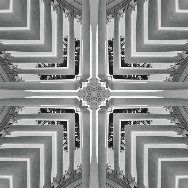 Abstract Columns Art Print featuring the photograph Abstract Columns 23 by Mike McGlothlen