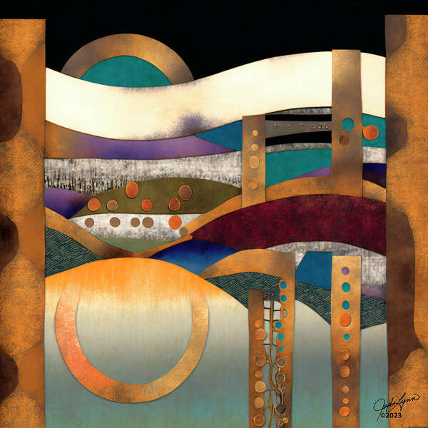 Abstraction Art Print featuring the digital art Abstraction 2 by Judi Lynn