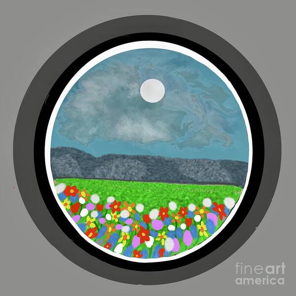 At The End Of The Day Art Print featuring the digital art At the end of the day by Elaine Rose Hayward