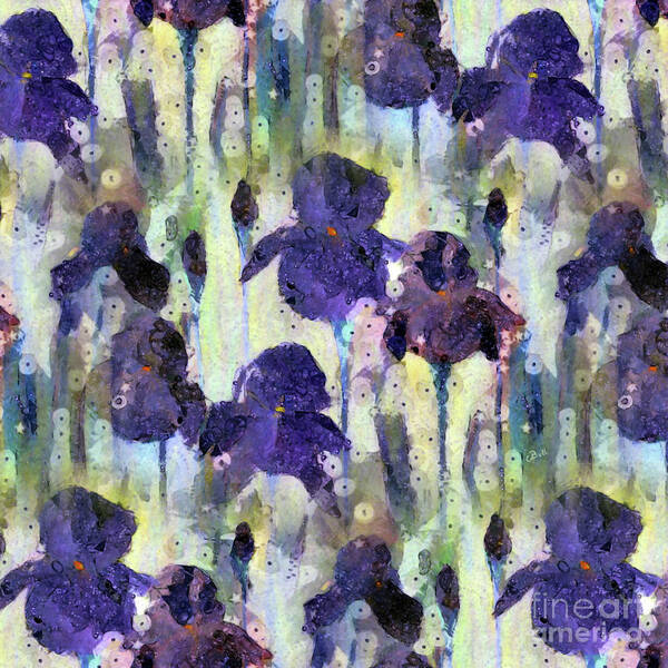 Iris Art Print featuring the photograph Bearded Irises by Claire Bull