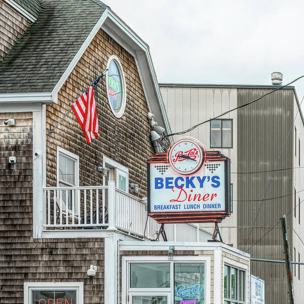 Beckys Diner Art Print featuring the photograph Beckys Diner by Sharon Popek