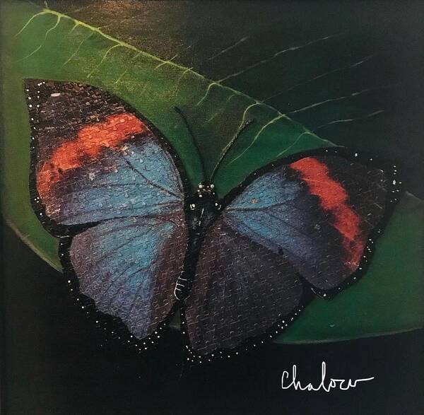 Butterfly Art Print featuring the painting Blessed Butterfly by Charles Young
