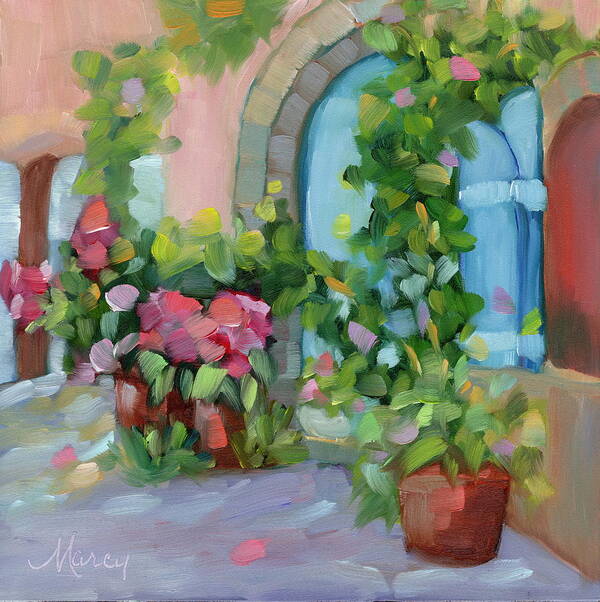 # Art Print featuring the painting Blue Moods of Provence by Marcy Brennan