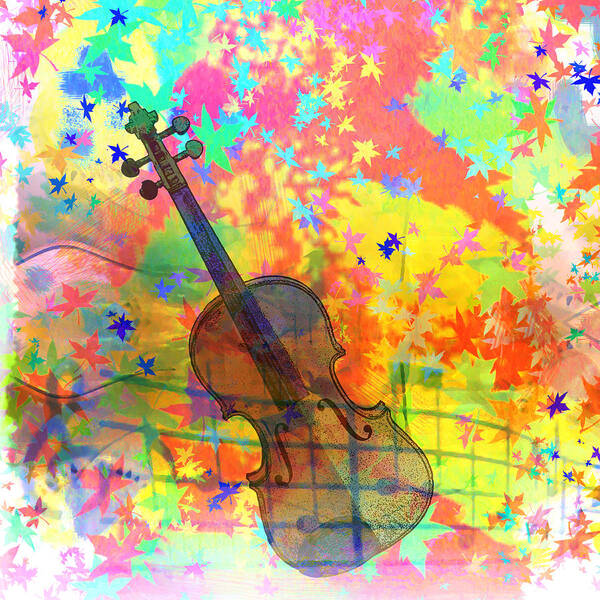 Blustery Art Print featuring the photograph Blustery Violin by Bill Cannon